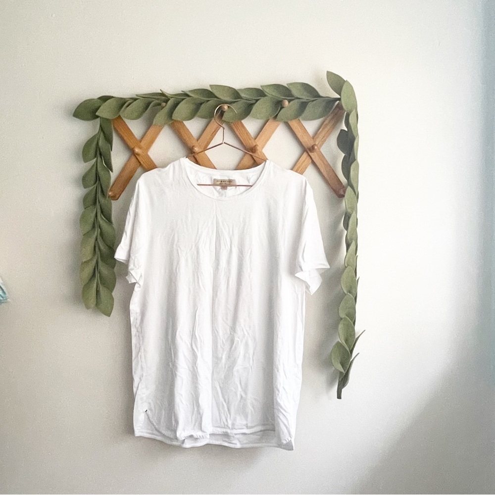 Burberry White Tee w/ Logo
